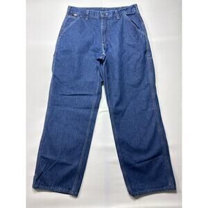 Carhartt FR Men's Relaxed Fit Carpenter Blue Jeans - Size 34x30 (32x29.5)